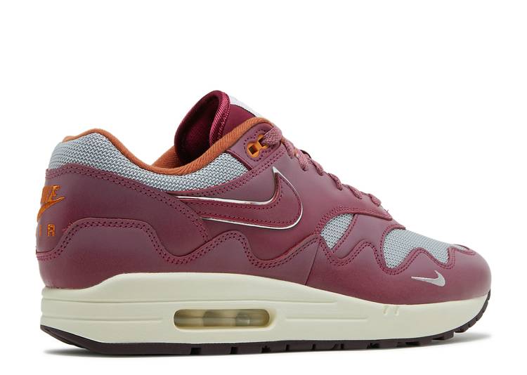 Nike Air Max 1 Patta Waves Rush Maroon (with Bracelet)