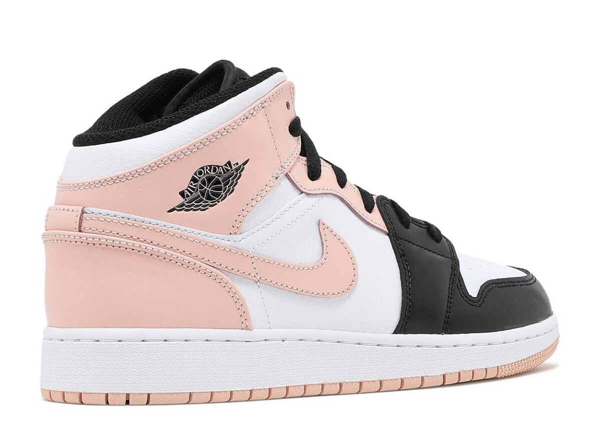 Air Jordan 1 Mid  Crimson Tint / Arctic Orange Black Toe (GS)