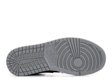 Air Jordan 1 Mid Black Particle Grey Gym Red