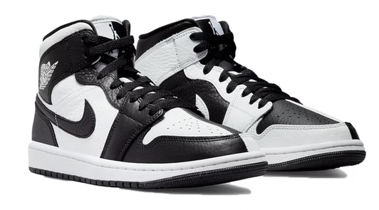 Nike Air Jordan 1 Split Black/White (Homage) Sneakers Womens US