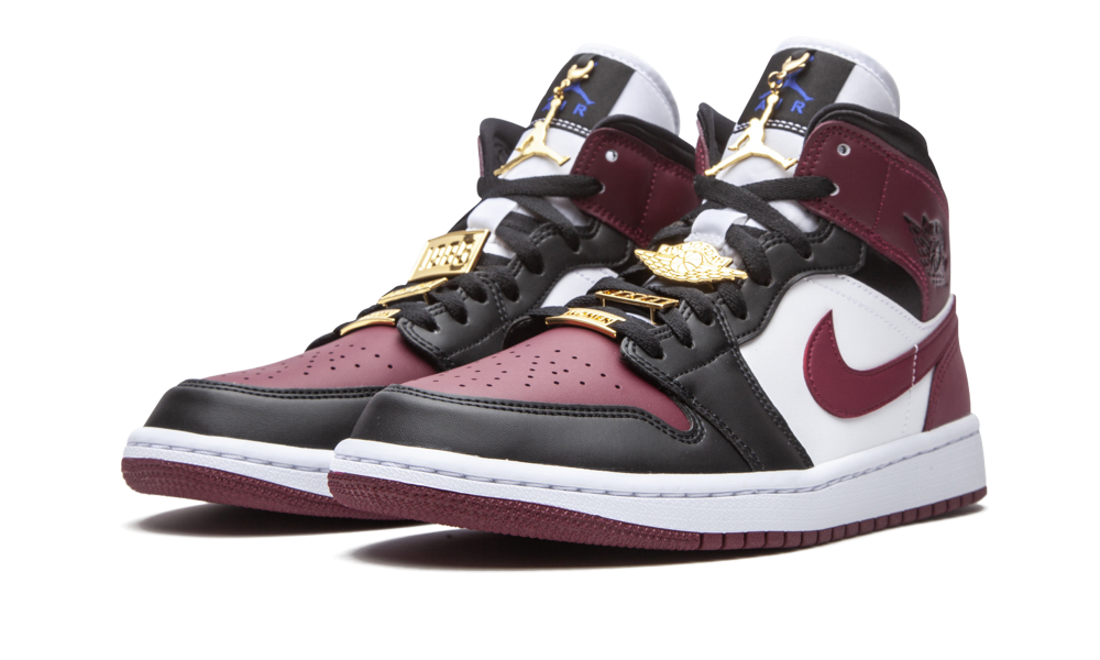 Air Jordan 1 Mid SE Black Dark Beetroot (W)