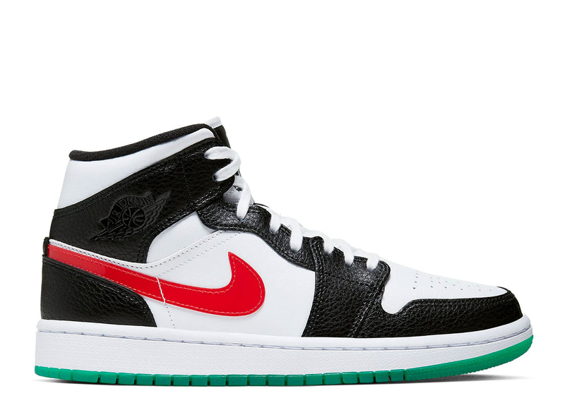 Air Jordan 1 Mid Alternate Swooshes Red Yellow