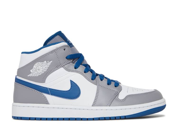 Air Jordan 1 Mid True Blue / Cement Blue (2022)