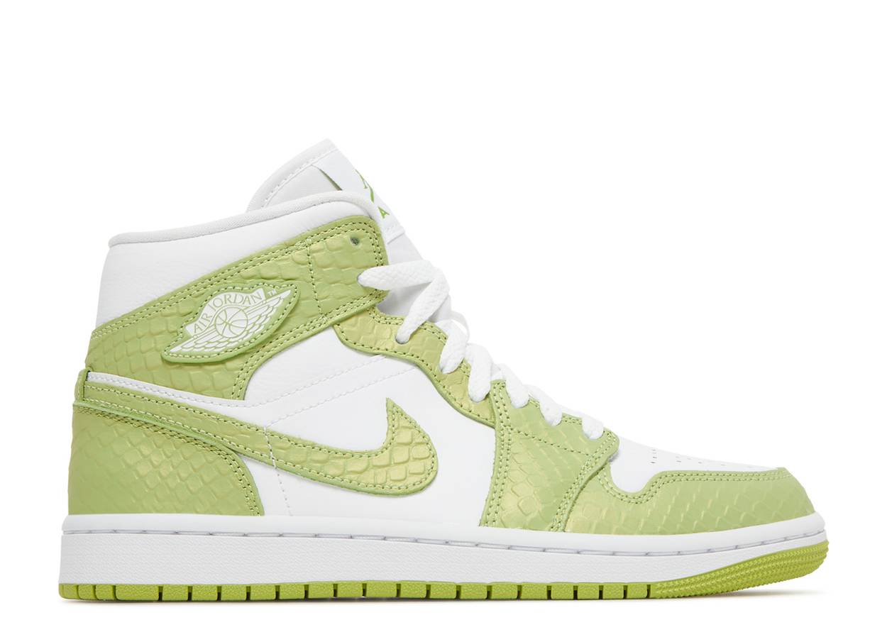 Air Jordan 1 Mid Green Python (W) (2022)